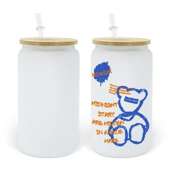 Christmas Candy Cane Sweet But Twisted, 16oz Libbey Can Tumbler Clear or Frosted - Picture 3 of 3